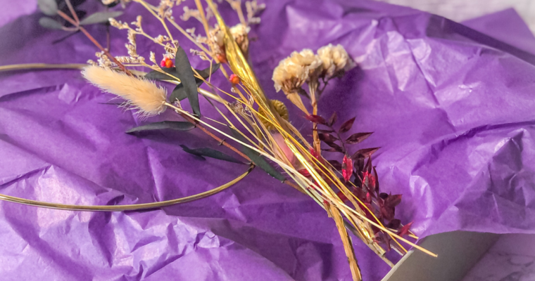 Trockenblumenring DIY Box